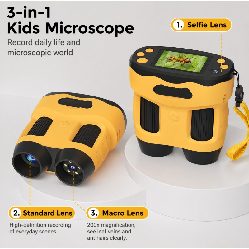 4K 1000X Microscope Camera Dig - Kids Education News recension och pris