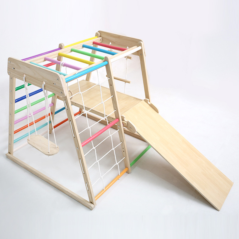 Kids Solid Wood Climbing Frame - Kids Education Park recension och pris
