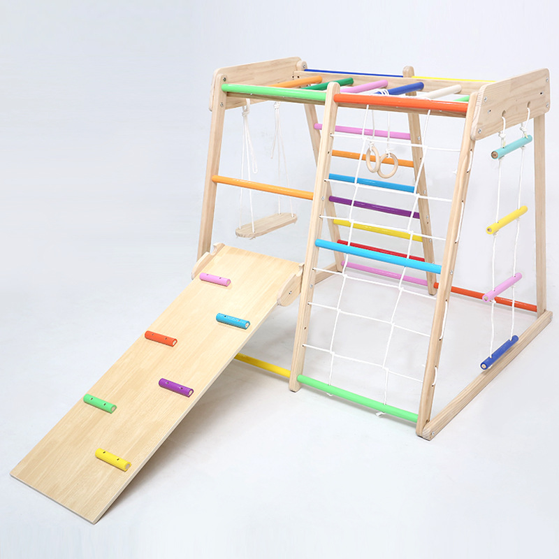 Kids Solid Wood Climbing Frame - Kids Education Park recension och pris
