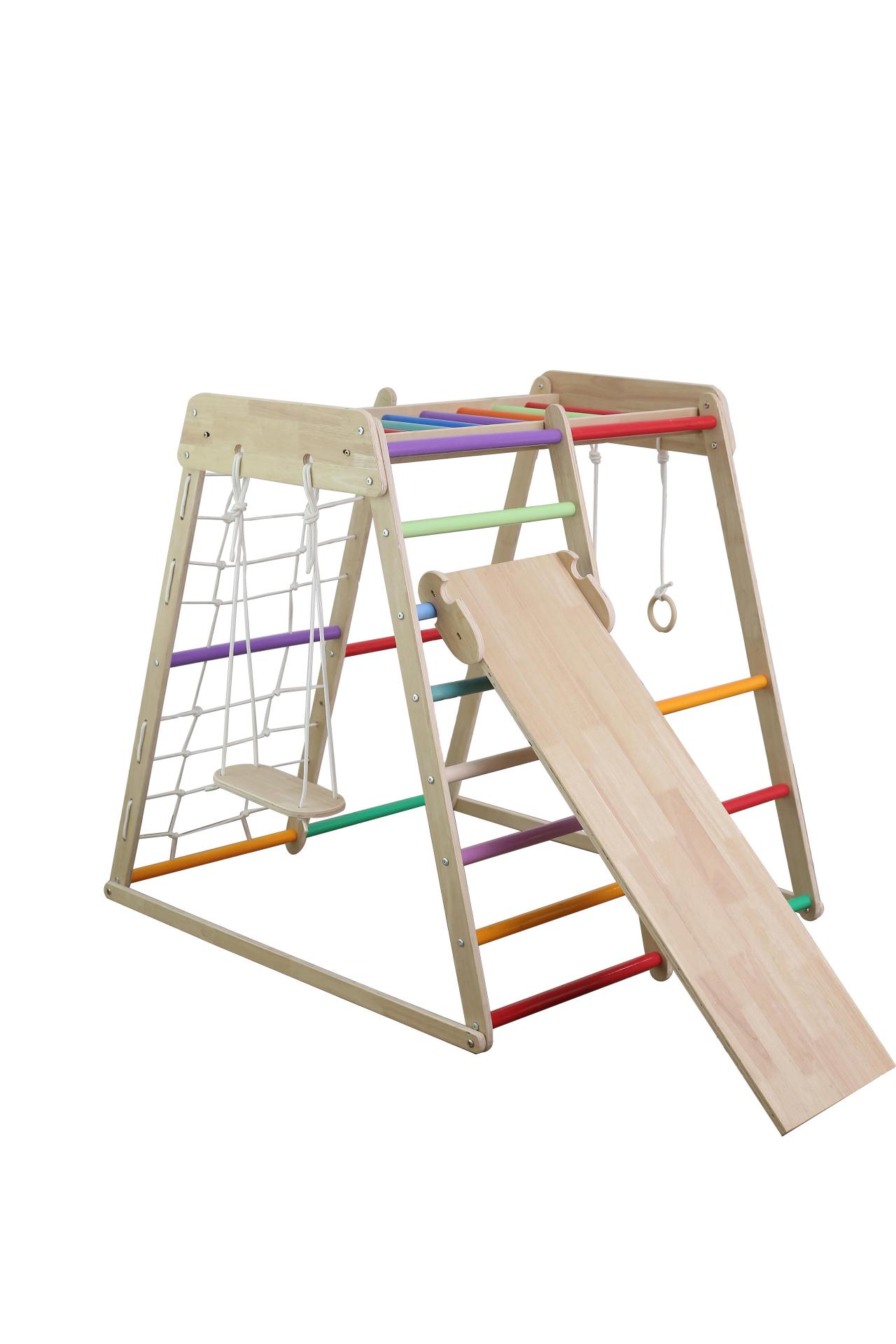 Kids Solid Wood Climbing Frame - Kids Education Park recension och pris