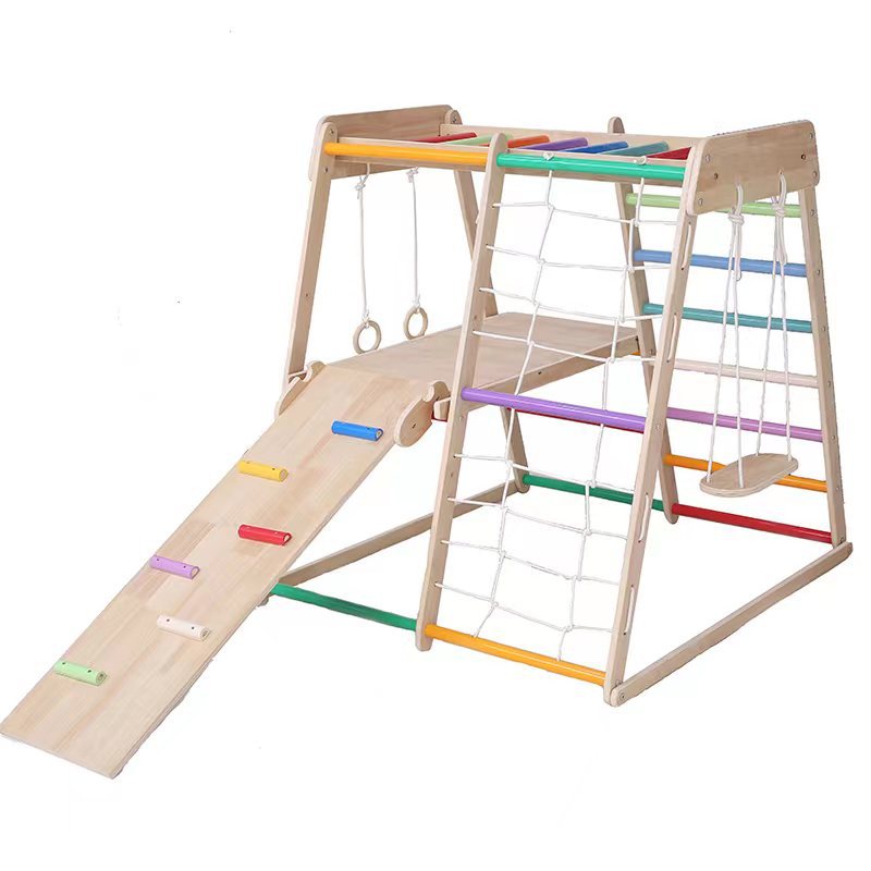 Kids Solid Wood Climbing Frame - Kids Education Park recension och pris