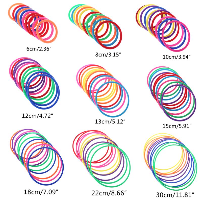 10 Pcs Plastic Toss Rings Targ - Kids Education Park recension och pris