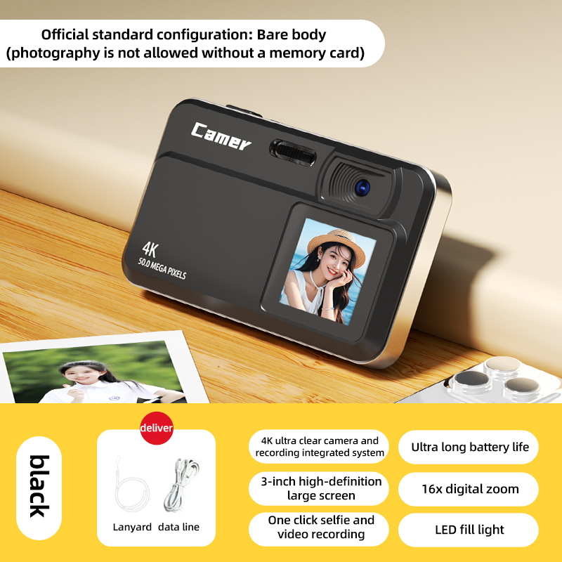 4K Digital Camera 16x Zoom Cam - Kids Education News recension och pris