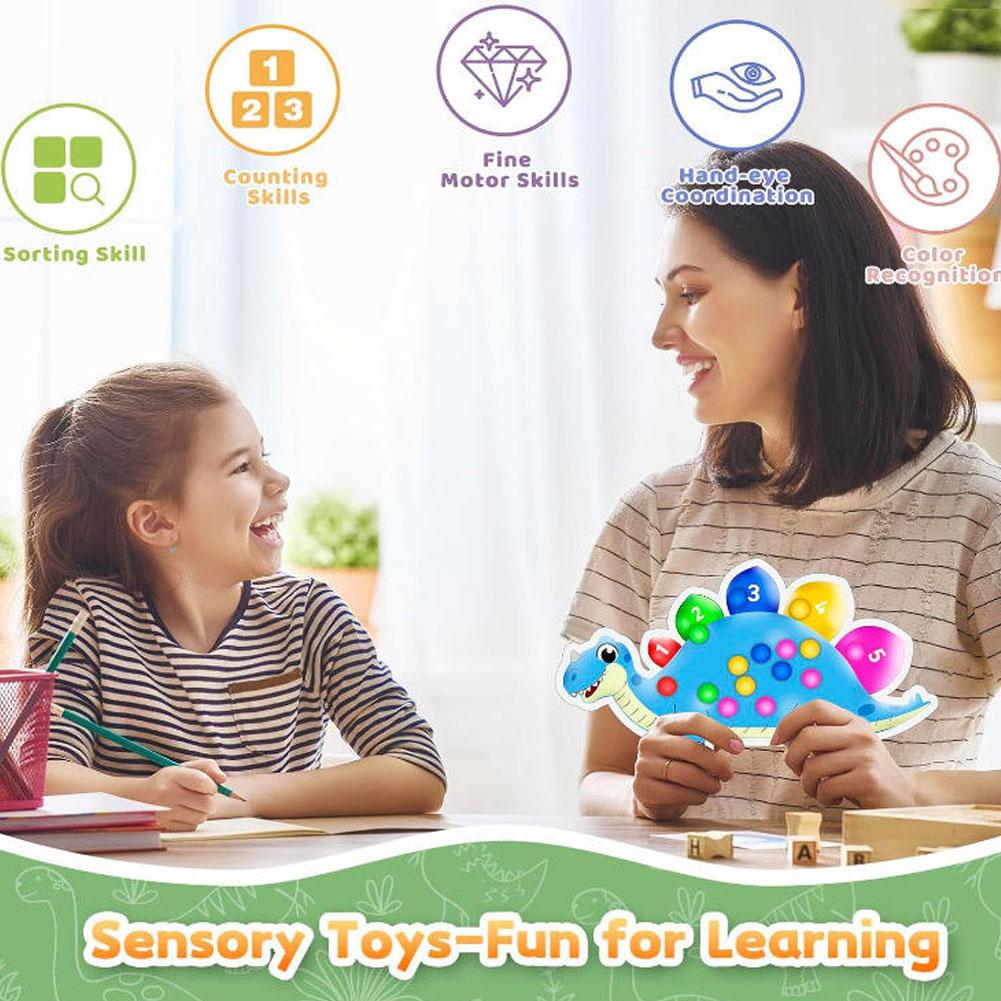 Dinosaur Sorting Toy Color Cog - Kids Education Design recension och pris