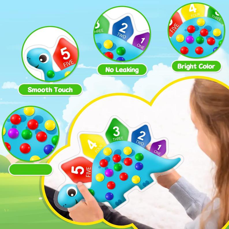 Dinosaur Sorting Toy Color Cog - Kids Education Design recension och pris