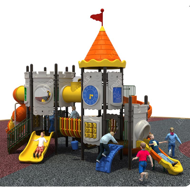 Castle Style Kids Slide for Ou - Kids Education Park recension och pris