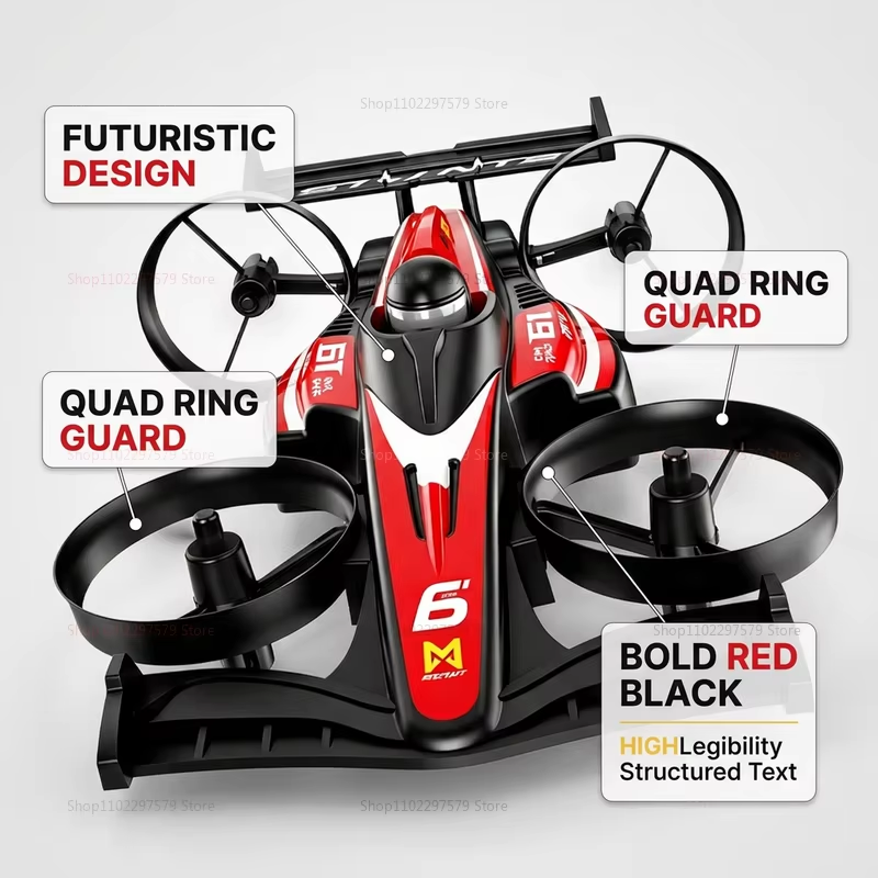 2026 YL61 Racing Car Land-Air  - Kids Education Help recension och pris