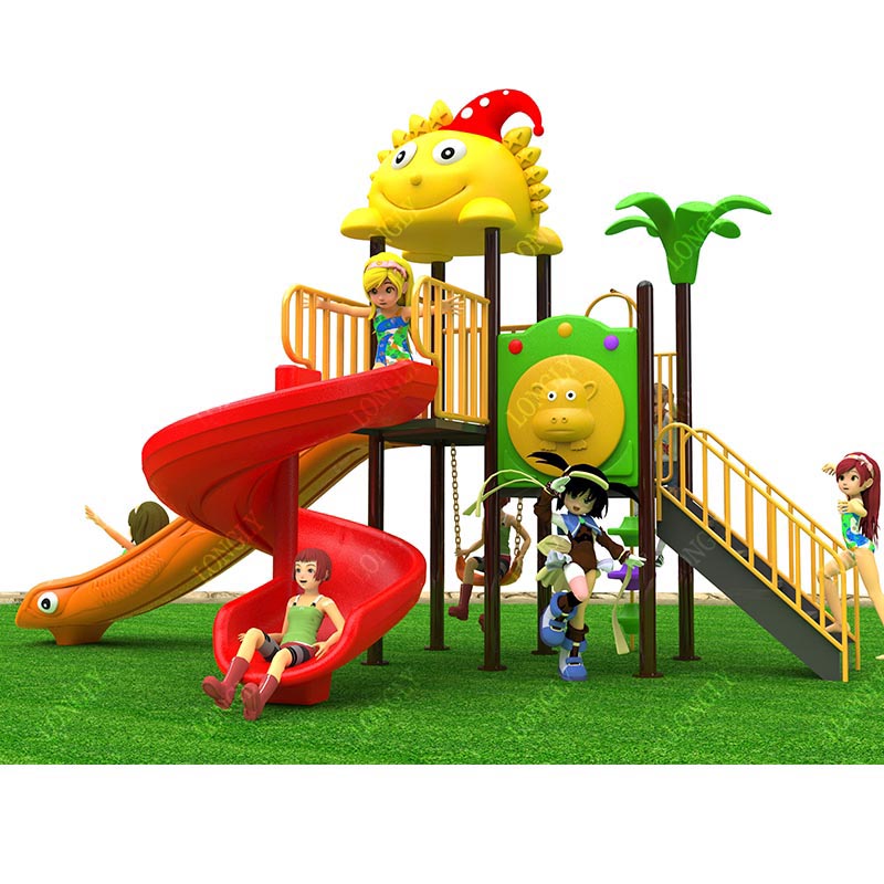 Commercial Plastic Slide 450x2 - Kids Education Park recension och pris