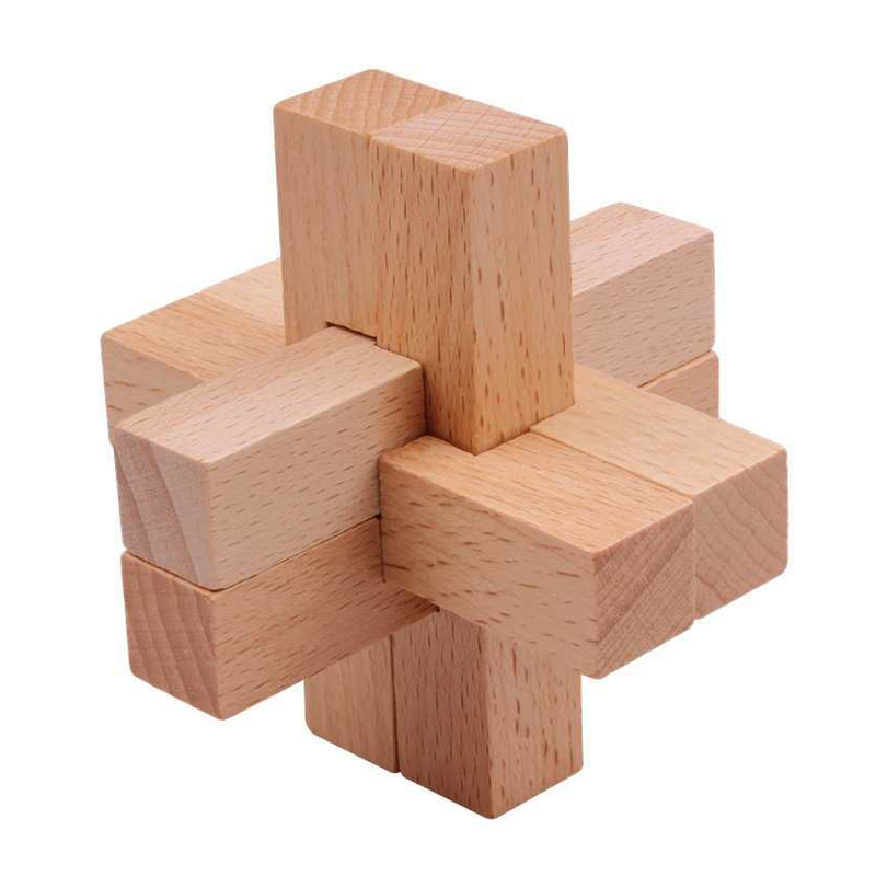 Wooden Luban Puzzle for Adults - Game Educational For Kids Free recension och pris