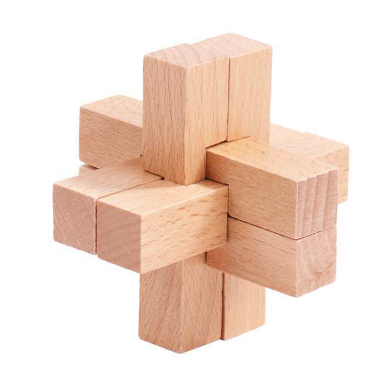 Wooden Luban Puzzle for Adults - Game Educational For Kids Free recension och pris