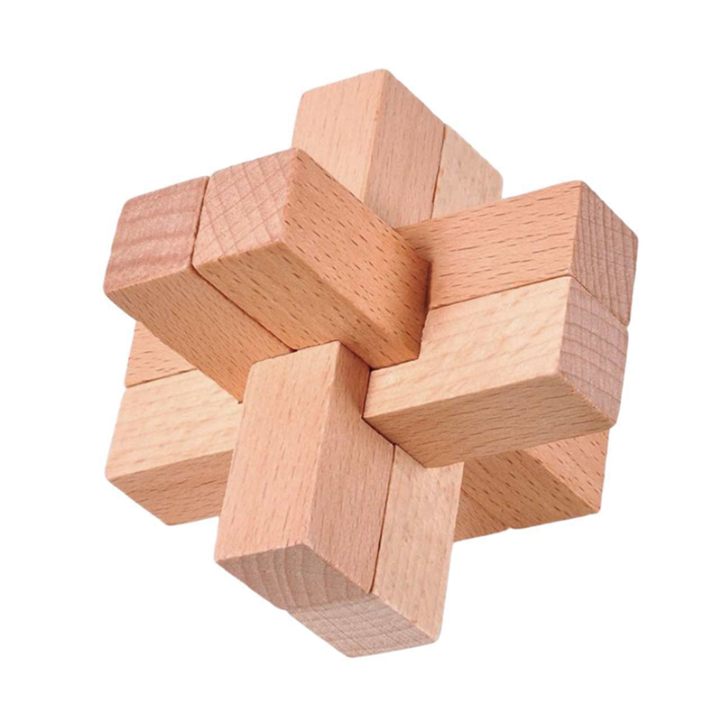 Wooden Luban Puzzle for Adults - Game Educational For Kids Free recension och pris