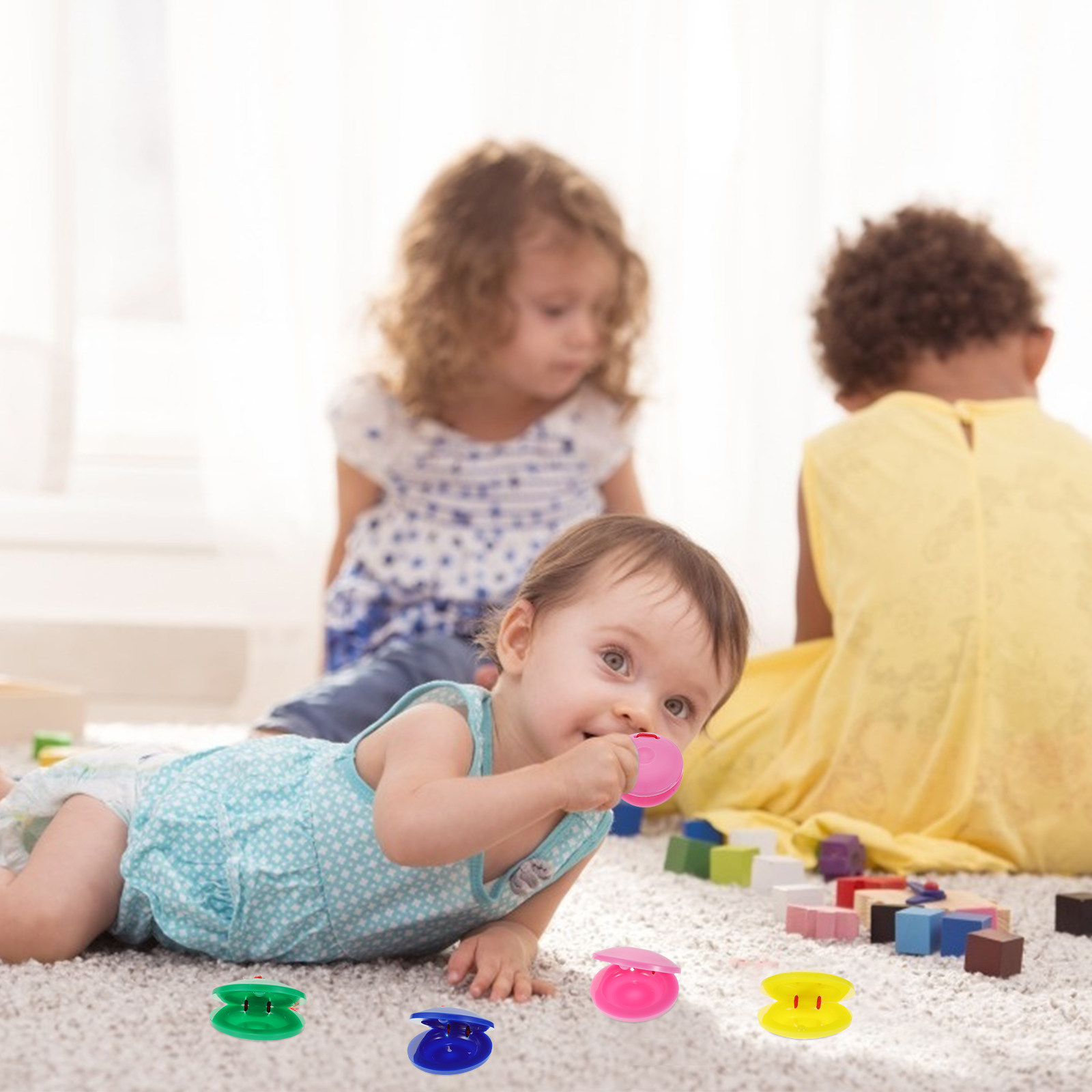8Pcs Creative Kids Castanet In - Kids Education Help recension och pris