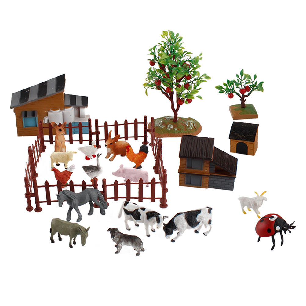 1Set Mini Farm Animal Set Real - Kid Education recension och pris