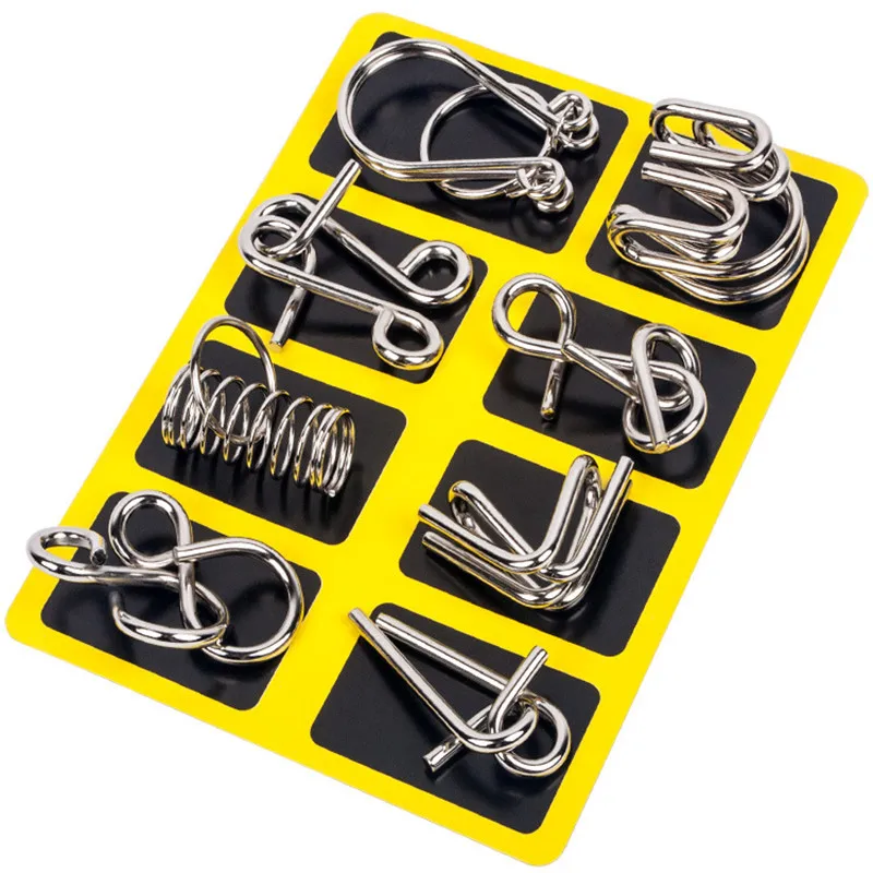 8PCS/Set Metal Montessori Wire - Game Educational For Kids Free recension och pris