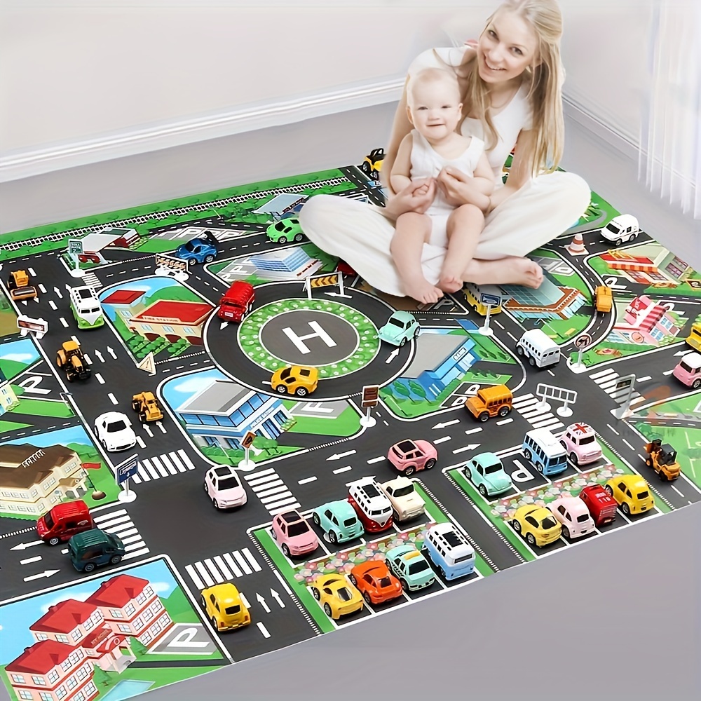 1pc, City Traffic Play Mat, La - Game Educational For Kids Free recension och pris