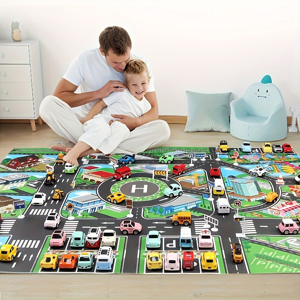 1pc, City Traffic Play Mat, La - Game Educational For Kids Free recension och pris