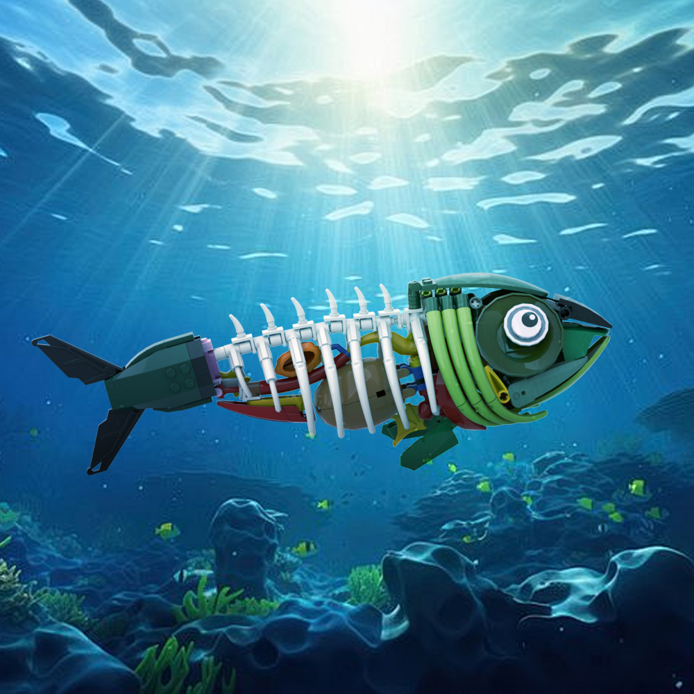 MOC Zombie Fish Model Building - Kids Education Design recension och pris