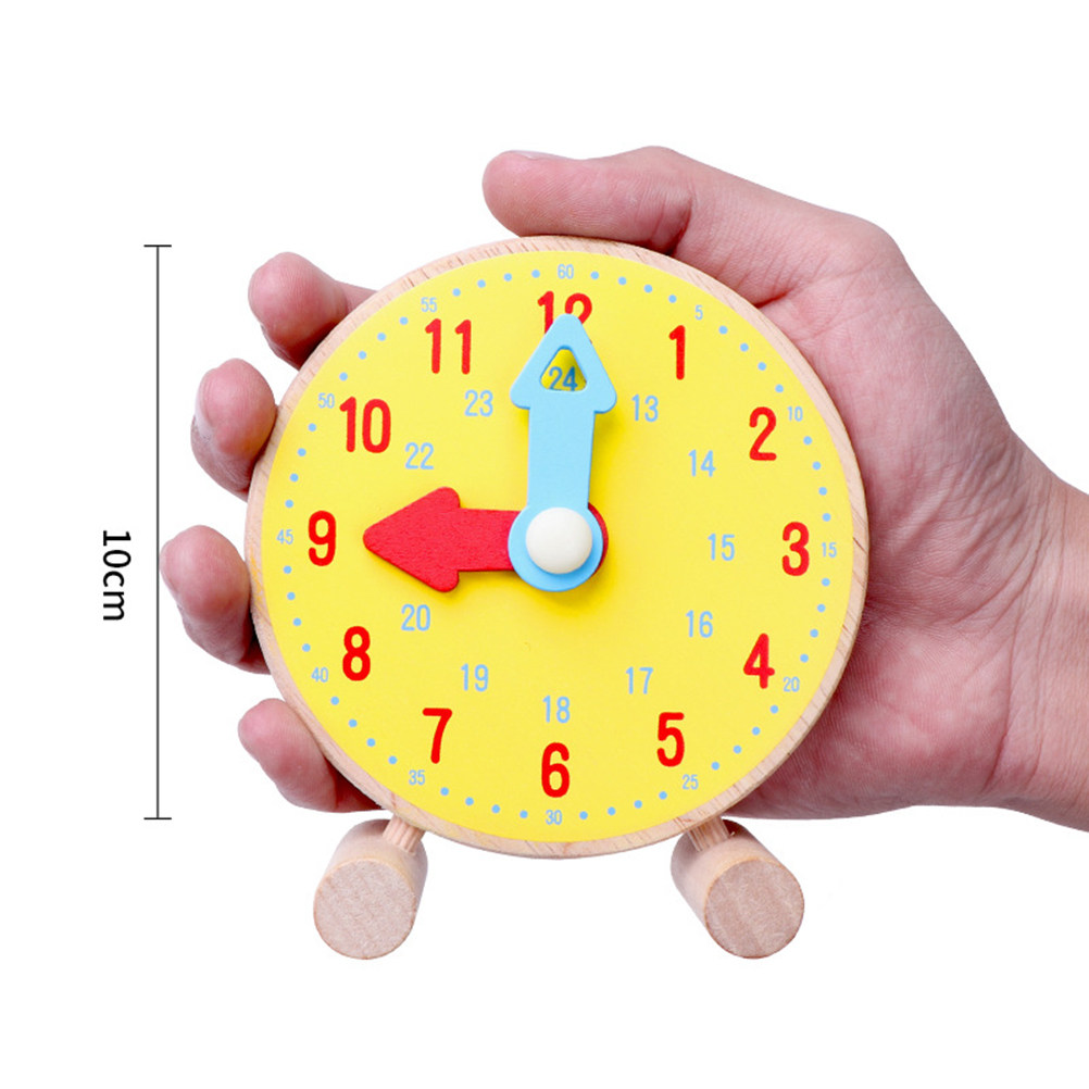 1Pcs Wooden Clock for Early Ed - Kids Education Design recension och pris